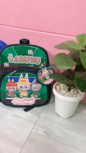 กระเป๋าเป้ลาบูบู้14นิ้ว กระเป๋าเด็กอนุบาล ผ้าใบสีหวานๆ น่ารักๆ สินค้าพร้อมส่ง