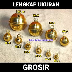 krincingan Kuningan gantungan kunci lonceng kuningan Klintingan Kuningan bisa buat bandul kalung hewan juga