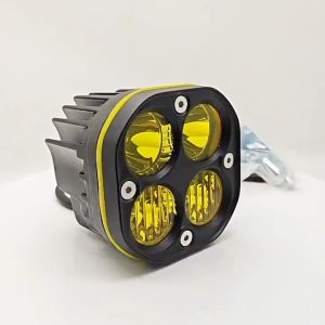 【Manila Stock+COD】MOFOX D1-1 Mini Driving Light Yellow 2pcs Laser Gun Lights Waterproof 40W Fog Light For Motorcycle Led Light for Car Off Road ATV Auxiliary Light