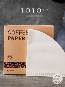 Jojos L. PD. American Coffee Filter Paper Cone Shape Wood Pulp Handle Hot Coffee Making Tools 50 Sheets