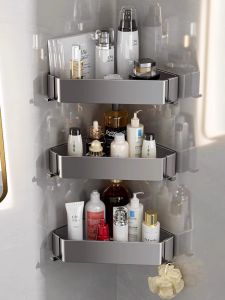 GAOERJIA | Stainless Steel Bathroom Corner Shelf 304