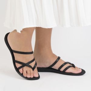 Sandal Jepit Tali Wanita Dewasa Camou Jeany Raisin Terbaru Karet Empuk Anti Licin Hitam