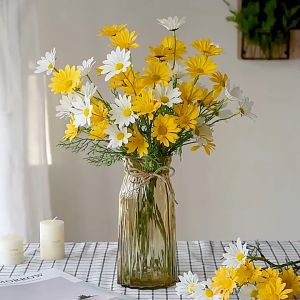 ดอกเดซี่(5 สี) ดอกไม้ปลอม ดอกเดซี่ตกแต่ง ดอกเดซี่ปลอม พร็อพถ่ายรูป ดอกไม้ประดิษฐ์ ดอกไม้ปลอมตกแต่งบ้าน ช่อดอกไม้