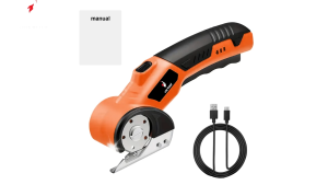 nirkabel Mesin Potong Kain Bahan Bulat Gunting Listrik Pemotong Kain Portabel Tanpa Kabel Gunting Kain Portabel Multi