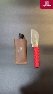 JAYA MATA 5-1/2" Spring Steel Forging Durian Knife with Sheath JM445  [FREE 1 Pair Hand Glove]