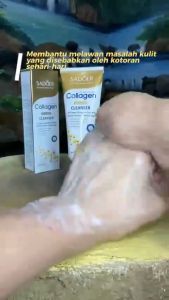 LIFUSHA SADOER Beauty Collagen Facial Wash Anti-Wrinkle Cleanser For Face Oil Control Deep Clean Foam Cleanser 100g