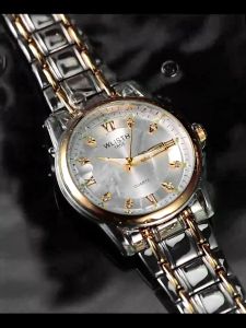 (Bring box+gift) Swiss automatic movement non-mechanical stainless steel lady watches waterproof and not faded