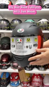 Mũ Bảo Hiểm Fullface M136 AGU (Màu Đen)/Tặng Kèm Túi Chống Trầy