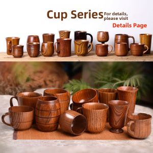 Heat Insulating Jujube Wooden Cup