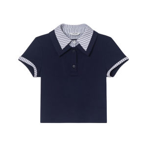 NIHAOKANONG | Bộ Áo Cổ Polo & Chân Váy Bút Chì Cho Phụ Nữ Mùa Hè
