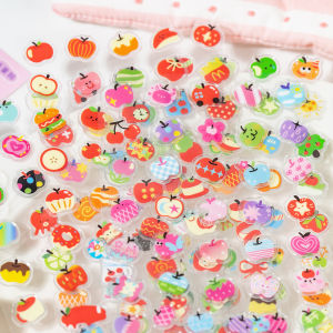 Candy Apple Pie Stickers Cute 3D Fruit DIY Handmade Mobile Phone Case Decorative Patches Childrens Reward Stickers
