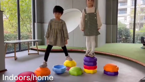 SG【Ready Stock】Childrens Stepping Stones Balance Building Blocks Sensory Foam Exercise Game River Jump Toy Outdoor