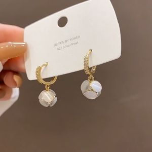 [New] KEEP IN TOUCH earrings female French style niche design popular ear buckles all-match temperament trend ear accessories[7001]