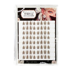 MENGJIESHANGPIN | Mengjie Shangpin Golden Brown Rabbit False Eyelashes Natural Simulation Easy To Use Waterproof Sweatproof Curly Chinese Origin