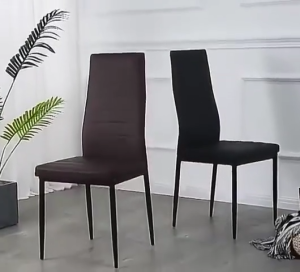 XUXU Dining Chair Leather Backrest Nordic Chair Ergonomic Stain-Resistant Soft Cushion Nordic Home Luxury Dining Chair Backrest Chiar Leather Chiar