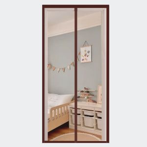 Self-Adhesive Mosquito Net Door Curtain Summer New Home Screen Door Curtain Anti-Mosquito Diamond Mesh No-Punching Required
