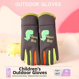 Waterproof Outdoor Thermal Thickening Winter Gloves for Kids