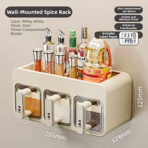 BAOJIAWANG | Wall-mounted Multi-functional Spice Storage Container