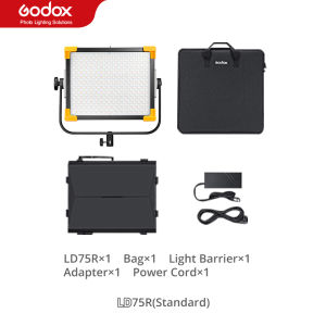 Godox RGB แผงไฟ LD75R LD150R LD150RS นำข่าววิดีโอถ่ายทอดสดแสง APP และ DMX ควบคุม