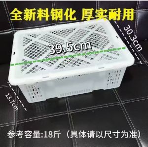 Chengdu Fruit Basket Plastic Strawberry Picking Basket with Lid Supermarket Shopping Basket Fruit Cabas Large Small Size