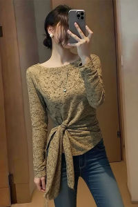 XIYUQI | Slimming Brown Blouse Top