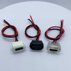 Giắc cái TypeC dài 10cm 2 dây cổng sạc typeC khoét lỗ 14x5mm