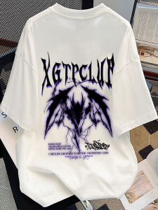 Áo Thun Cotton Tay Ngắn in Hình Cánh Tay Giật Lỏng Lẻo Mùa Hè Cho Nam Và Nữ Áo Thun Tay Lửng in Họa Tiết Thời Trang Đường Phố Mỹ