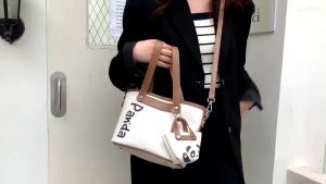 BJ61752 - BROWN/BLACK/FULLBLACK TAS PANDA  TOTEBAG JINJING HANDBAG SLEMPANG KOREA TAS WANITA FASHION IMPORT MODIS ELEGAN TERMURAH TERLARIS TERBARU BAGSTORE JAKARTA TAS BATAM ZCJ1752