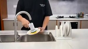 Xiaoda Electric Cleaning Brush แปรงทำความสะอาดไฟฟ้า แปรงขัดจานไฟฟ้า แบตในตัว ปรับความแรงได้ -30D