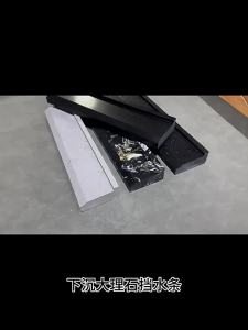 Recessed Waterproof Strip Solid Marble Threshold