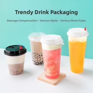 Disposable Plastic Juice Drink Cup 100pcs