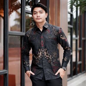 KEMEJA BATIK PRIA LENGAN PANJANG MOTIF TERBARU - BAJU BATIK LENGAN PANJANG BATIK KEKINIAN MODERN PRIA LENGAN PANJANG