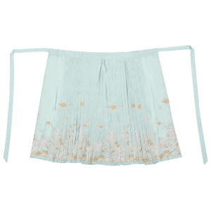 Original Womens Ming Dynasty Hanfu Ensemble New 2024 Daily Style Spring Seasonal Horse Tail Skirt Set Handwoven Brocade