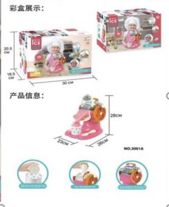 Hộp đồ chơi máy làm kem mini làm kem thật ăn được KITTY SẴN CÓ KLP
