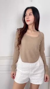 MODIS - Kaos Wanita Valerie Longsleeve RIB