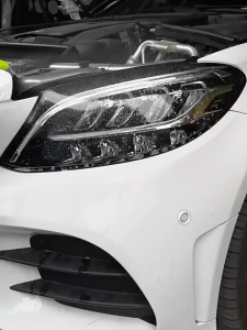 30x100ซม ฟิล์มไฟหน้า ฟิมติดไฟหน้ารถซมไ ไฟหน้าไฟท้ายห่อฟิล์มฟอยล์สติกเกอร์จัดแต่งทรงผมรถ ทนความร้อน กันน้ำพื้นผิวเรียบยืดหยุ่นและกาวในตัวที่แข็งแกร่ง ติดตั้งง่ายทำได้ด้วยตนเอง สีดำอ่อน/สีฟ้าอ่อน