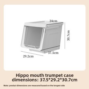ZHUOLESHI | Large Front Open Top Storage Box