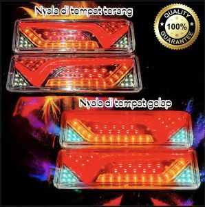 Lampu Stoplamp Model Stary Panjang 30cm Lebar 9cm SET KANAN KIRI Nyala Terang Tahan Getaran & Tahan Air Cocok Untuk Semua Jenis Pick Up