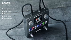 LEKATO Multi Effects Guitar Pedal Electric Guitar Effects Pedal with 6 Effects Modules 80 Presets 20 IRs BT Bass Effects Pedal