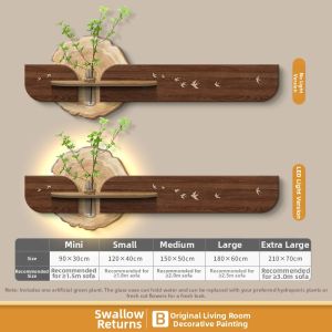 MUWU | Stereoscopic Sandstone Texture Wooden Style Living Room Decorative Painting