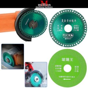 millionhardware - 6 in 1 100mm / 4inch Marble Tiles PVC Glass Steel Cutter Blade for Dry Saw Angle Grinder Multipurpose Diamond Cutting Disc