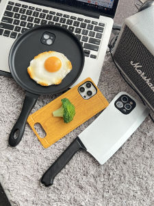 Creative Personality iPhone15 pro Max Case Funny Stress Relief Cooking Knife Style Plastic Protective Cover for Apple Phones