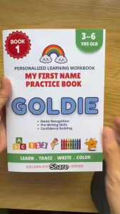 Personalized Name Practice Workbook for Kids | Name Tracing Book | Preschool Learning Activity Book