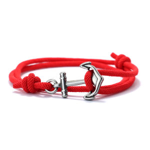 New Minimalist Men Bracelet Handmade Sliding Adjustable Nautical Braslet 3mm Thin Marine String Braclet Stainless Steel Pulseria