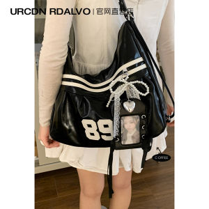 UR Large Capacity Commuter Womens Tote Bag 2025 New Style Double Shoulder Strap Fashionable Hobo Bag for Young Adults