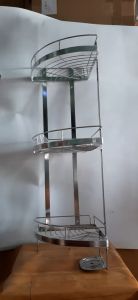 KỆ GÓC 3 TẦNG PHÒNG TẮM - INOX 304 CAO CẤP KHÔNG LO RỈ SÉT