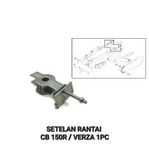 Setelan Rantai CB 150 / Verza (Harga Per 1 PCS) - Stelan Rante Anting Anting Chain Adjuster Arm Arem + Plat Honda CB 150 R Lama Old StreetFire CB150 Versa