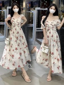 Floral Off-Shoulder Maxi Dress