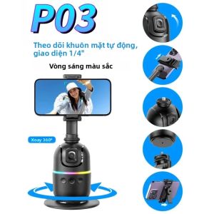 Gimbal Thông Minh AI Roreta 2024 360 Độ ° Gimbal Cầm Tay Chống Rung Quay Video Vlog Điện Thoại Thông Minh Với Tính Năng Theo Dõi Khuôn Mặt Tự Động Kết Nối Bluetooth Cho Máy Ảnh