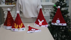 หมวกซานต้า หมวกคริสมาส เด็ก ผู้ใหญ่ Christmas hat ปาร์ตี้คริสต์มาส หมวกปีใหม่ 2025